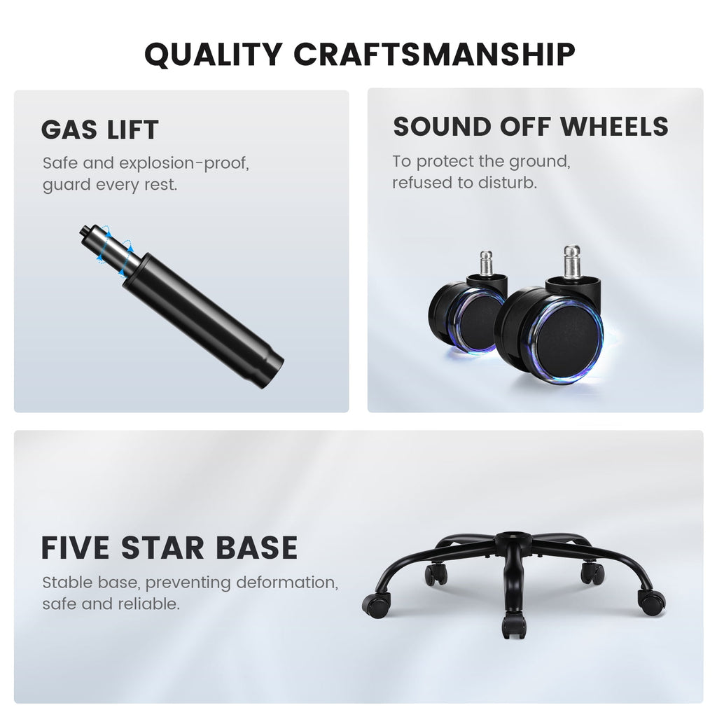 Mainstays Executive Ergonomic High Back Leather Home Office Desk Chair, Black